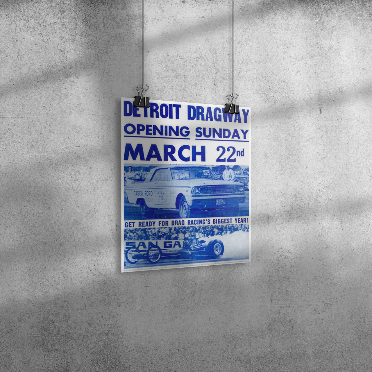 Detroit Dragway® 8 x 10 Opening March 22nd Poster