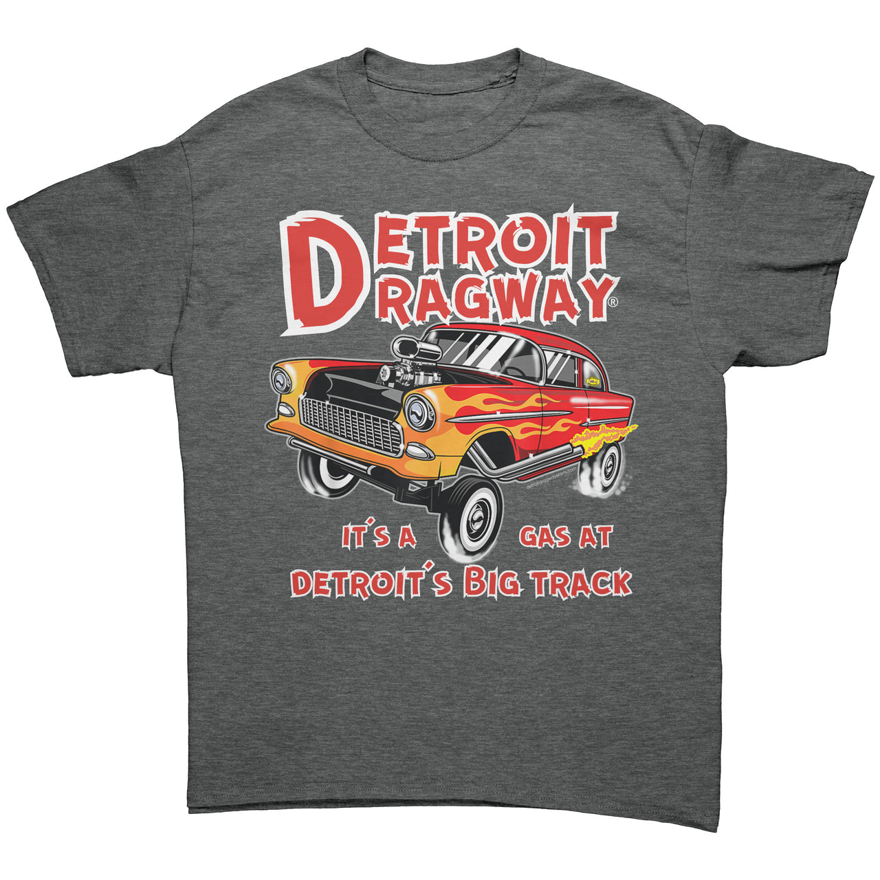 Detroit Dragway® It's A Gas T-Shirt Image On The Front