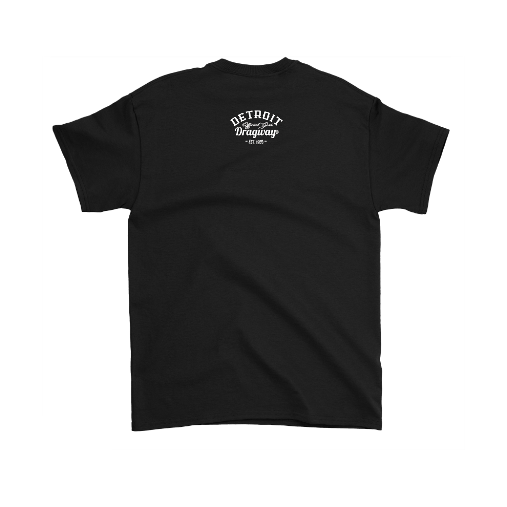 Detroit Dragway® Crossed Flags With Print Short Sleeve